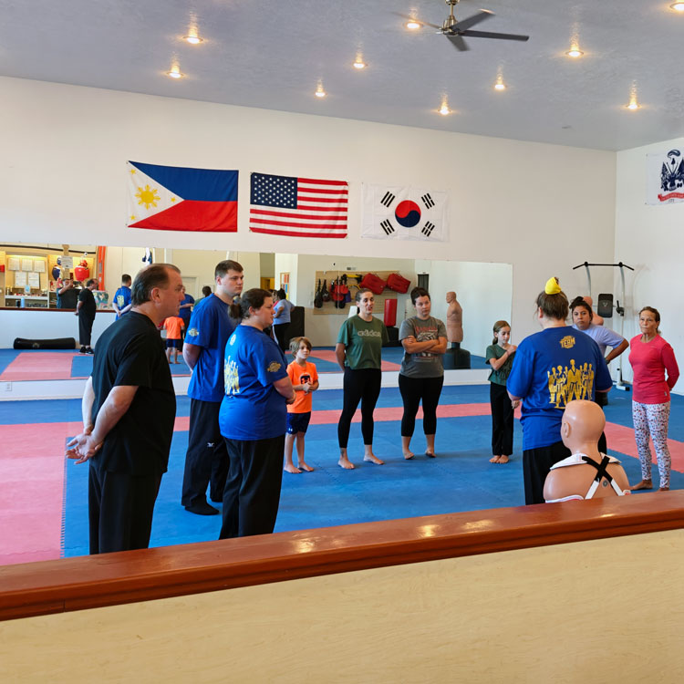 Class at the Ravalli County Taekwondo School Class at the Ravalli County Taekwondo School